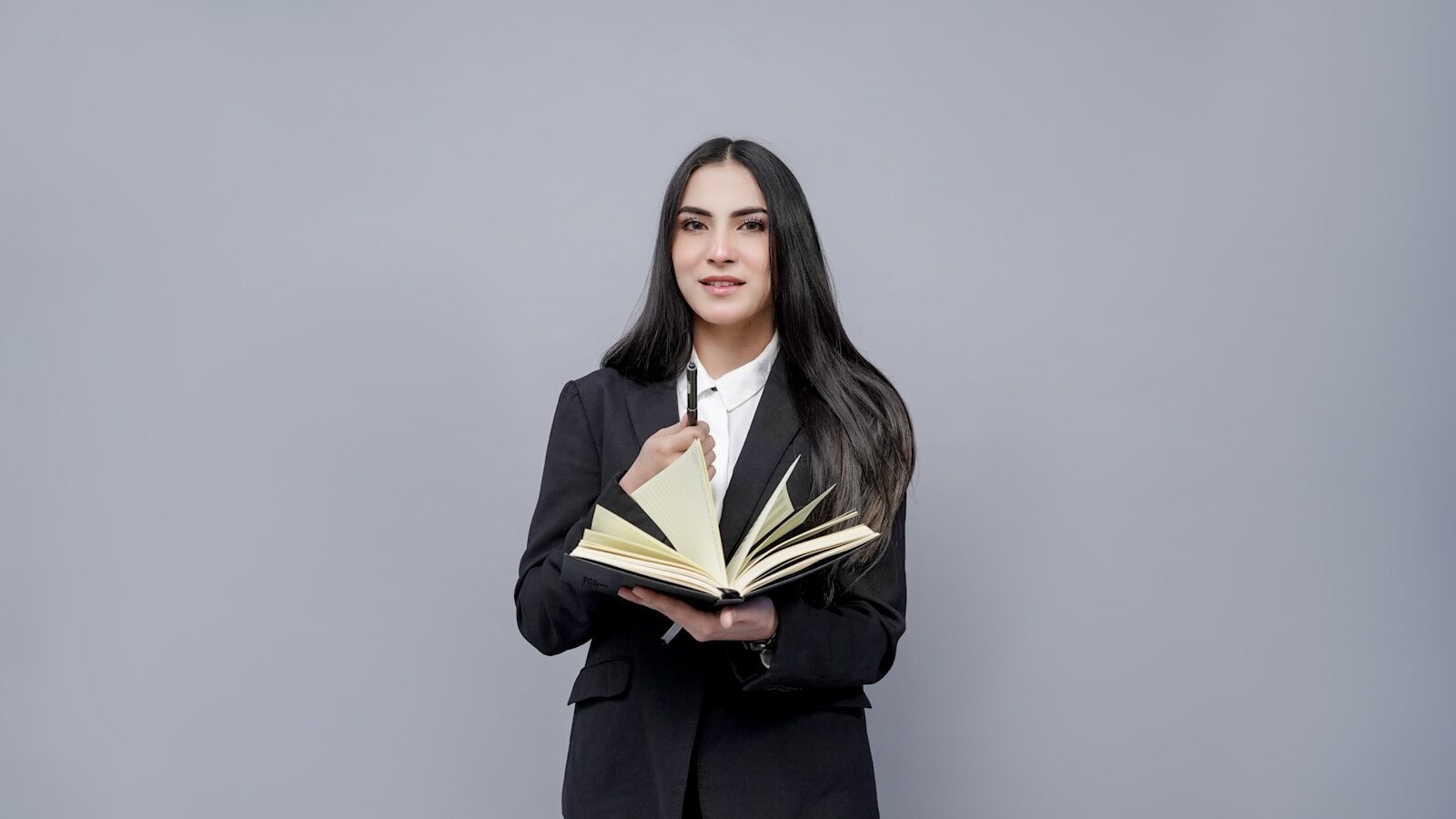 a person holding a book